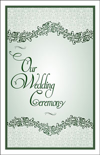 Wedding Program Cover Template 4B - Graphic 5